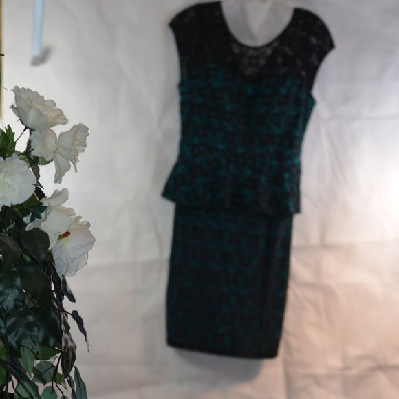 Vintage Black Lace Dress SZ L Cleave - Picture 3 of 8